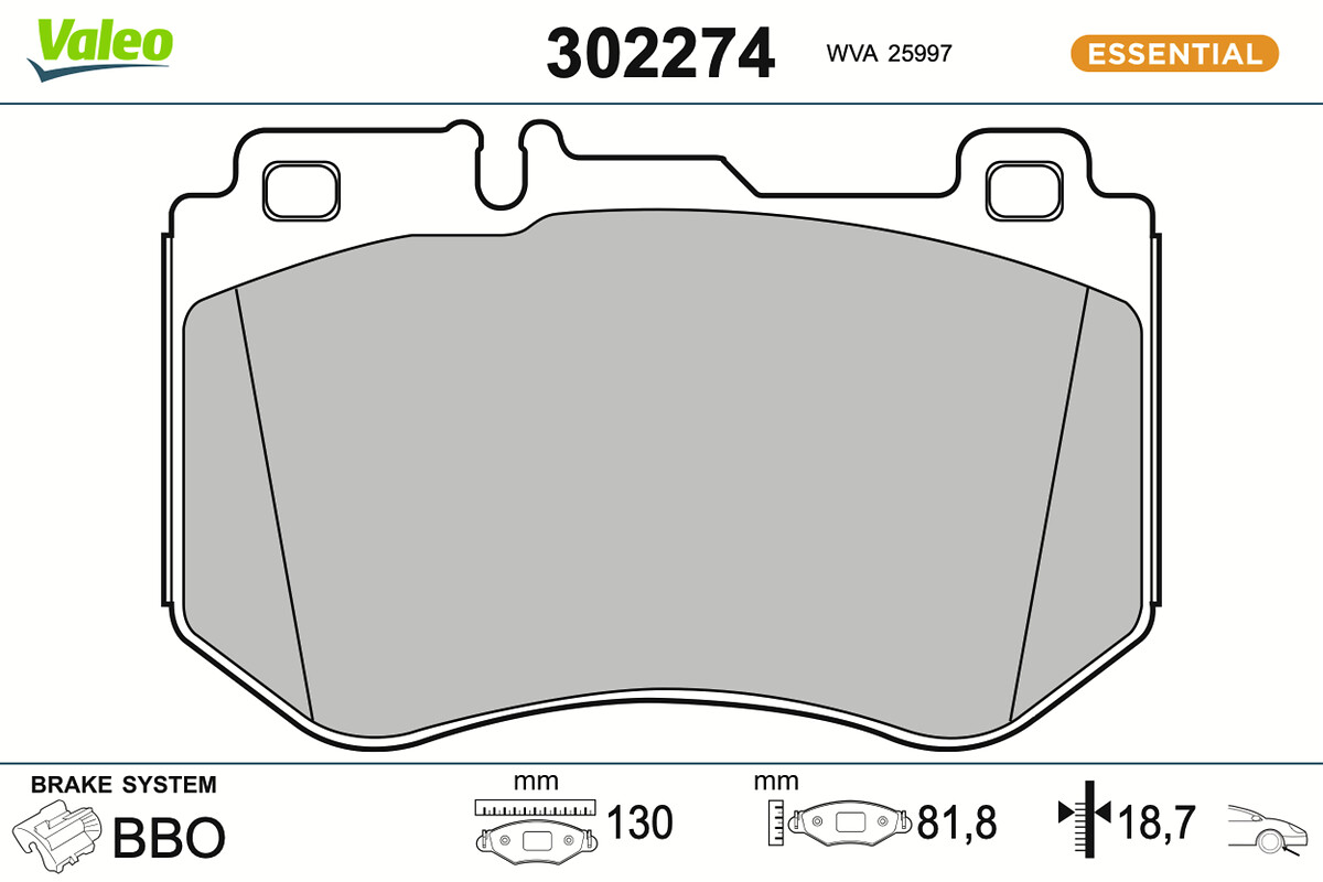 BRAKE PADS FIRST MER CLASSE C 03.14
